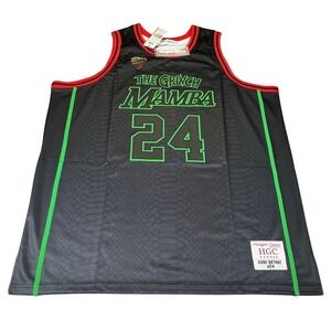 Headgear Classics Grinch Mamba #24 Basketball Jersey Mens 5XL Black NWT